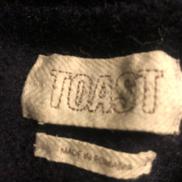 Great condition TOAST Fair Isle wool jumper sweater blue size M - Picture 4 of 5